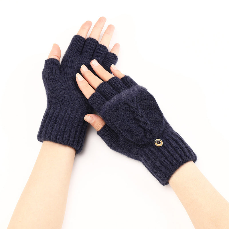 Solid Colour Warm Gloves