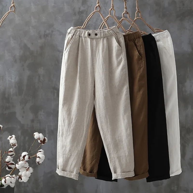 【Cotton And Linen】Comfortable Casual Trousers