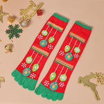 Five Toe Christmas Socks