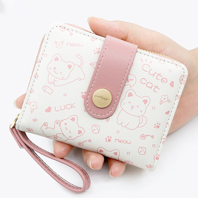 Cat Print Coin Purse