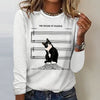 Casual Cat Print T-Shirt