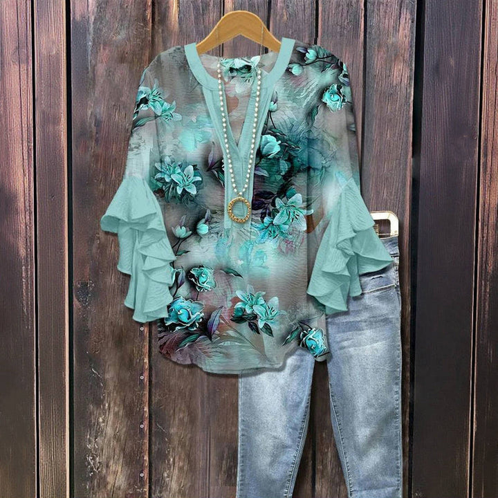 Floral Print Bohemian Dress