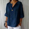 Casual Solid Colour Blouse