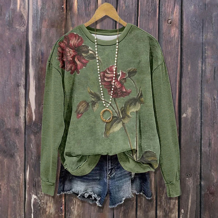 Casual Floral Print Blouse