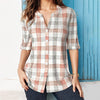 Casual Plaid Blouse