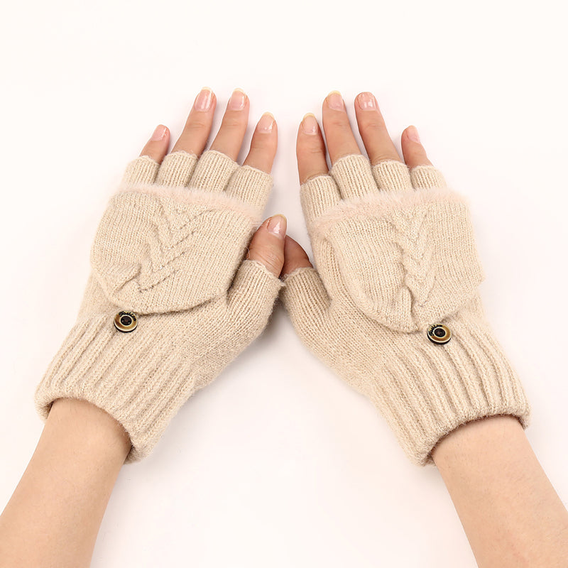 Solid Colour Warm Gloves