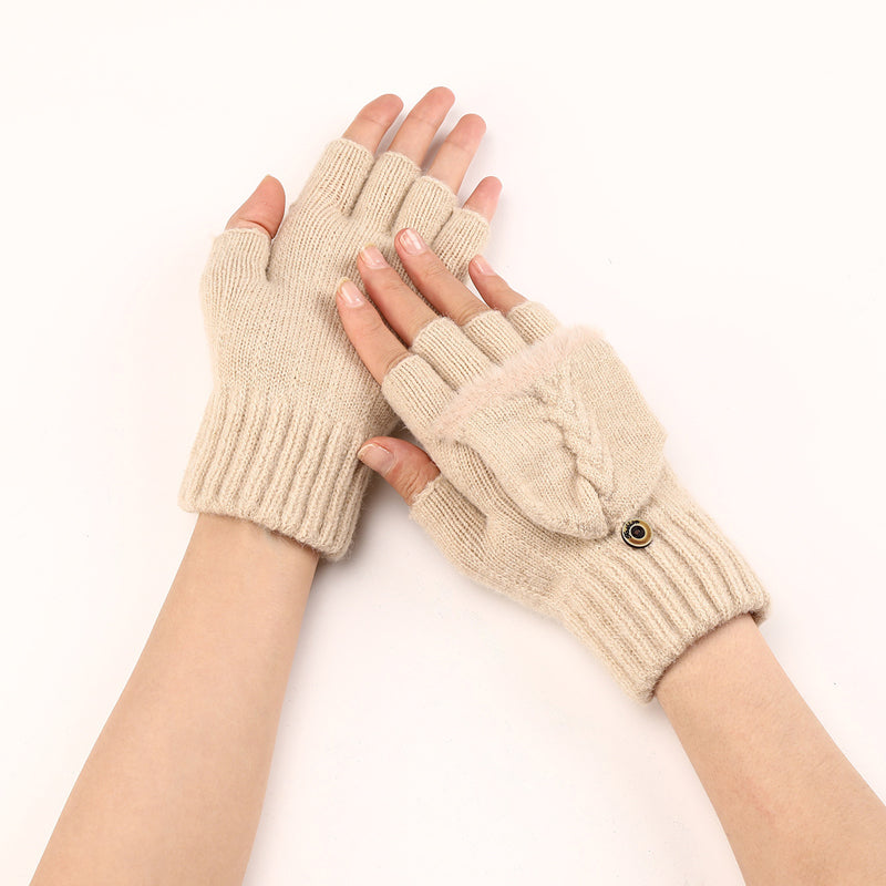 Solid Colour Warm Gloves