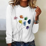 Floral Print Casual T-Shirt