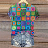 Colourful Geometric Print T-Shirt