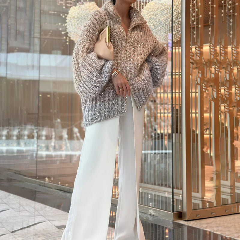 Fashionable Casual Knitted Cardigan