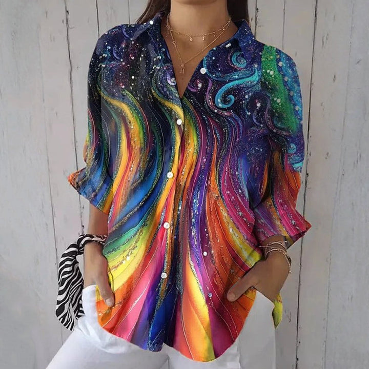 Casual Floral Print Blouse