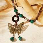 Vintage Ethnic Butterfly Necklace