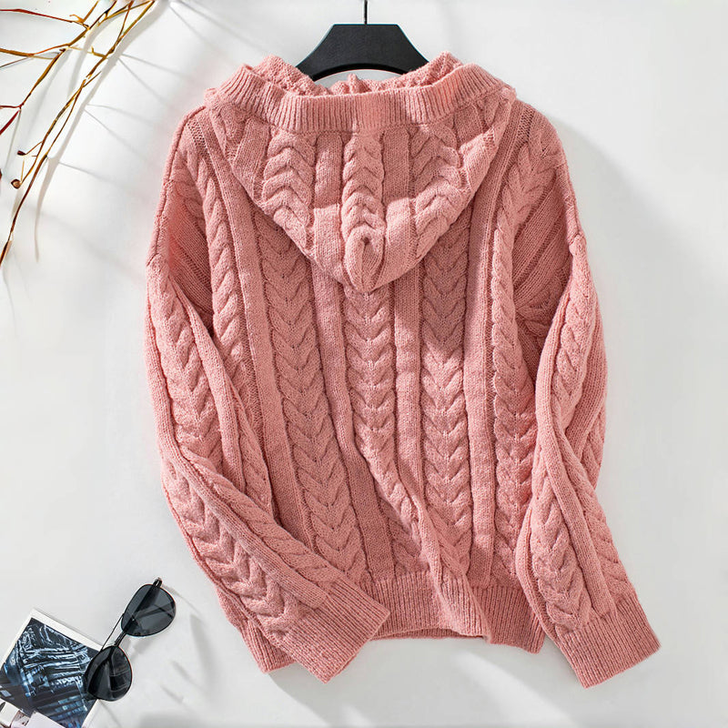 Casual Cable Knit Sweater