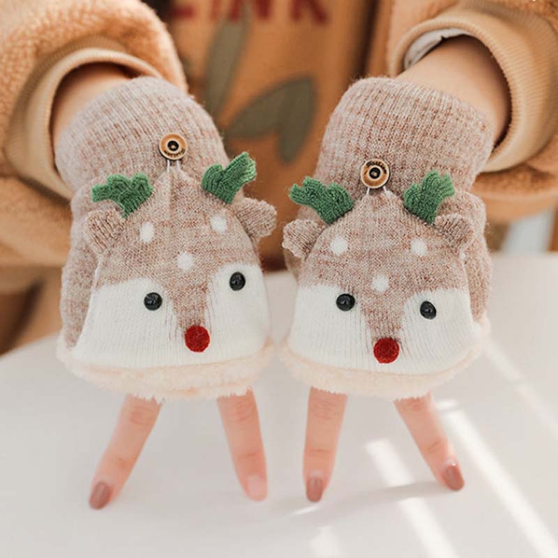 Cartoon Christmas Gloves