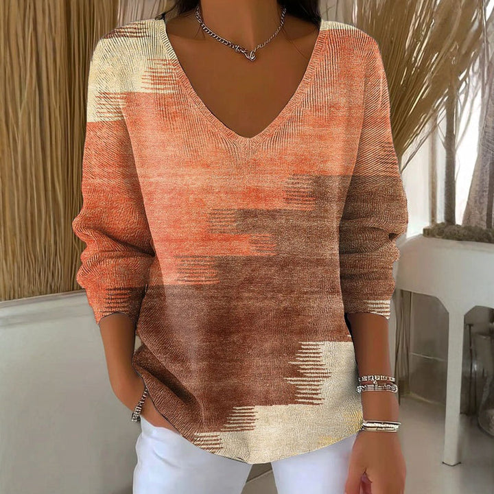 Casual Butterfly Print Blouse