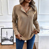 Solid Colour Casual Sweatshirt