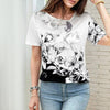 Colour Block Floral T-Shirt