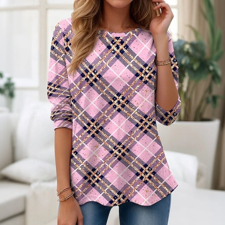 Casual Abstract Print T-Shirt