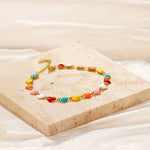 Bohemian Colourful Heart Bracelet