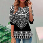 Vintage Ethnic Print T-Shirt