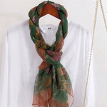 Vintage Floral Print Scarf