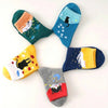 Cartoon Cat Print Socks