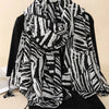 Casual Zebra Print Scarf