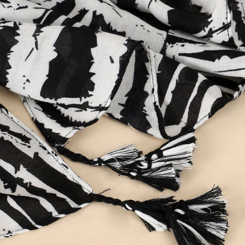 Casual Zebra Print Scarf