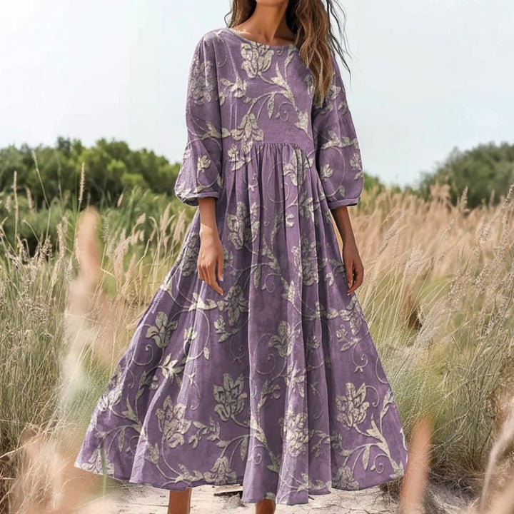 Floral Print Bohemian Dress