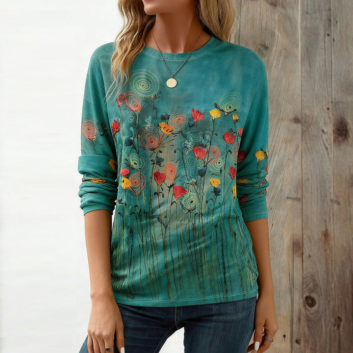 Casual Abstract Print T-Shirt