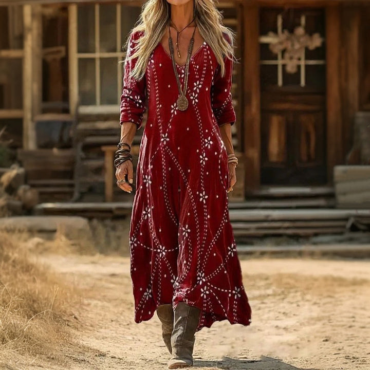 Casual Floral Print Dress