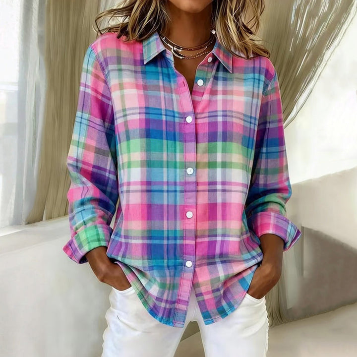 Casual Abstract Print Blouse