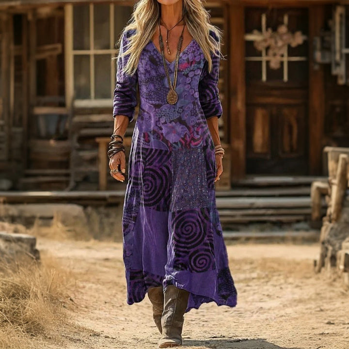 Casual Floral Print Dress