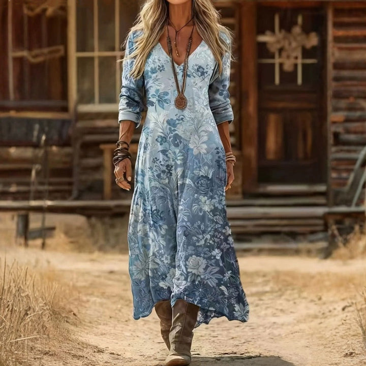 Casual Floral Print Dress