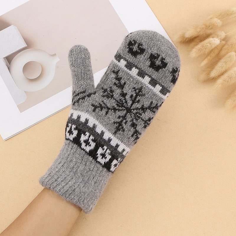 Snowflake Warm Gloves