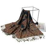 Vintage Ethnic Print Shawl