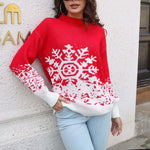 Snowflake Jacquard Christmas Sweater