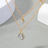 Vintage Water Drop Pendant Necklace