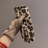 Leopard Print Warm Gloves