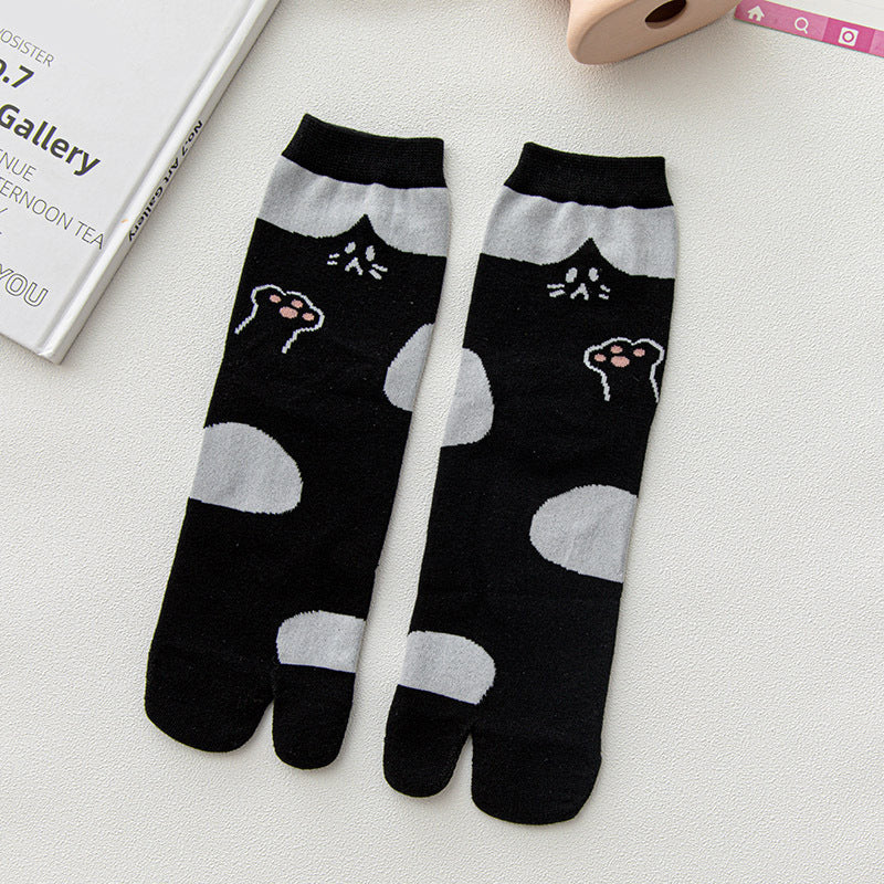 Cat Print Casual Socks