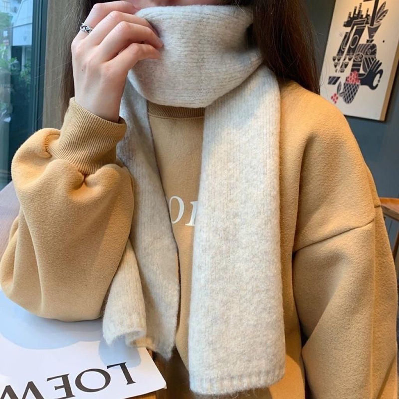 Solid Colour Warm Scarf