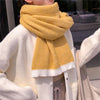 Warm Striped Knitted Scarf