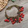 Vintage Ethnic Cherry Bracelet