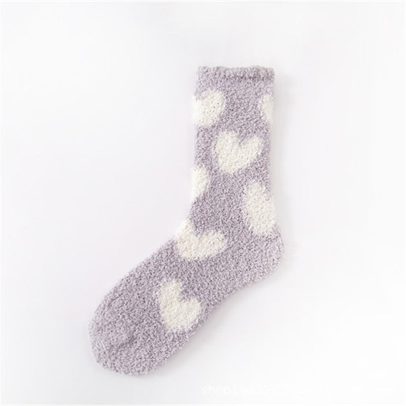 Heart Pattern Warm Socks