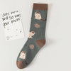 Vintage Cat Print Socks