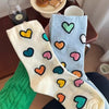Casual Heart Print Socks
