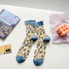 Breathable Floral Socks
