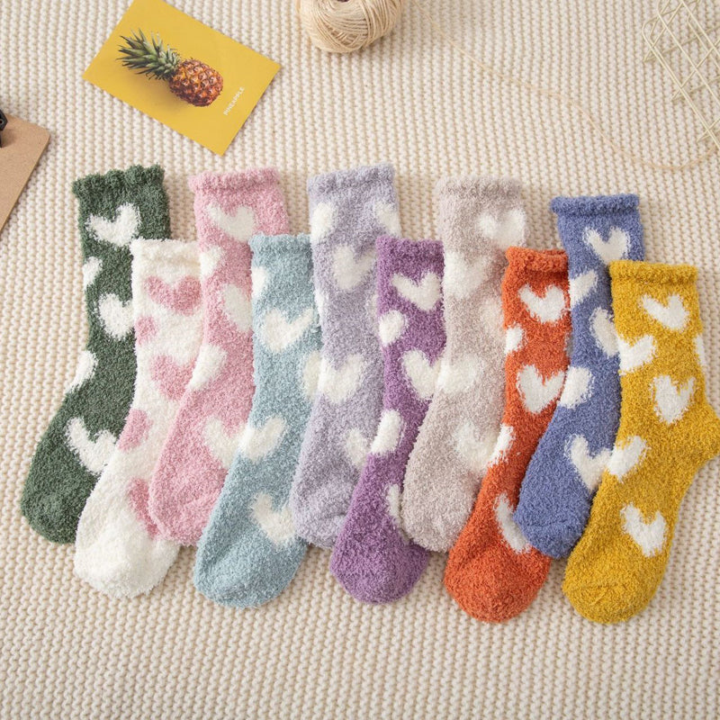 Heart Pattern Warm Socks