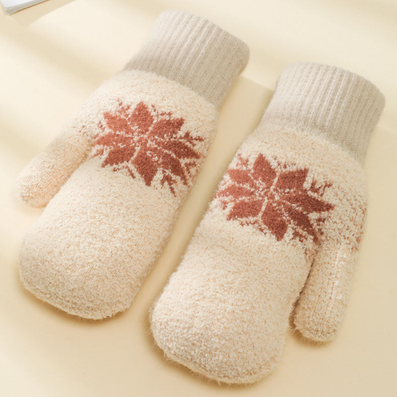 Warm Snowflake Gloves