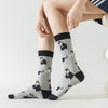 Vintage Cat Print Socks